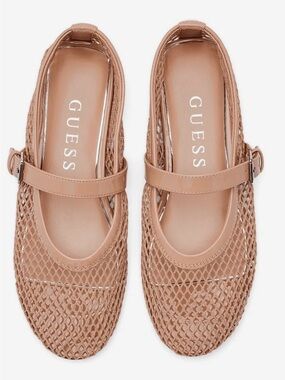 GUESS Women's Beige Mesh Mary Jane Flats
Brand new size 7